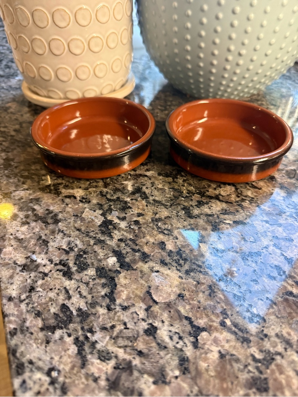 Cermer Terracotta  Ramekins 4 3/4" Creme Brulee-Flan Oven Proof-Spain Set of 2